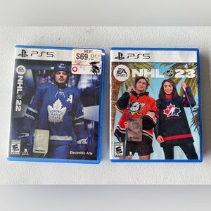 PS5 NHL 22 and NHL 23 Video Games